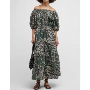 Velvet by Graham & Spencer Green Floral Maxi Dress